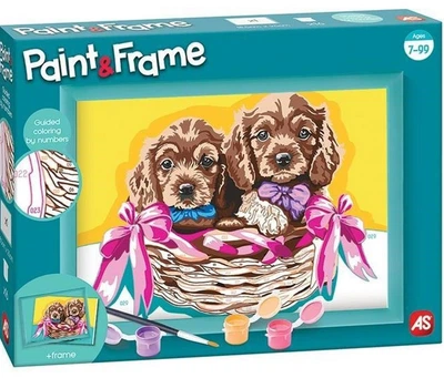 Малювання за номерами As Company Paint & Frame Чарівні цуценята 1038-41019 (5203068410193)