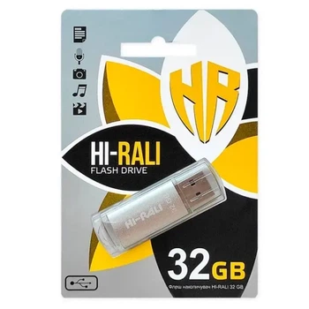 Флешка Hi-Rali 32GB 3.0 Rocket срібло