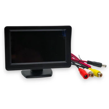 Автомонитор LCD 4.3'' для двух камер монитор, автомобильный для камеры заднего вида (97506)