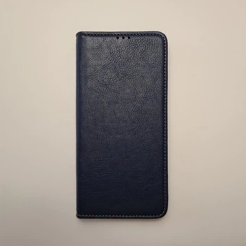 Чехол книжка Keyunfei для Xiaomi Poco M5, Poco M4 5G на магните темно-синий
