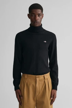Чоловічий чорний гольф ROLLNECK Gant XXL 8060070