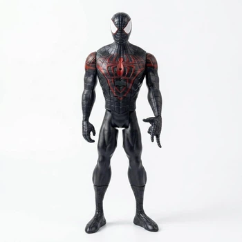 Игровая фигурка большая Человек-Паук Майлз Моралес темно-синий Marvel Мстители 30 см со звуком и светом