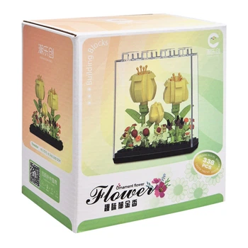 Детский Конструктор Ornament Flower 7375 в колбе 338 деталей