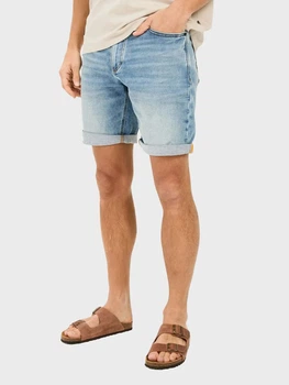 Шорти джинсові короткі чоловічі Camel Active Shorts 5-Pocket 498R02-5D15-41 34 Блакитні (4063366061692)