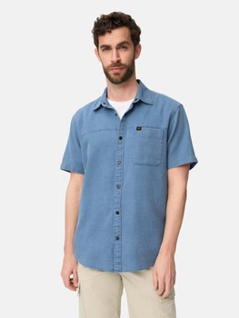 Рубашка летняя мужская Camel Active 409266-7S66-42 XL Голубая (4063366250201)