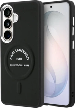 Etui Karl Lagerfeld Embossed Ring RSG Logo MagSafe do Samsung Galaxy S26 Plus Black (KLHMS26MPSKRSGEK)