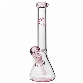Стеклянный Розовый Бонг Hello Kitty Beaker Bong