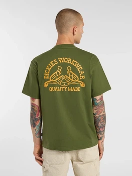 Koszulka bawełniana długa męska Dickies Bettsville Ss DK0A8887K721 XL Khaki (800070354538)