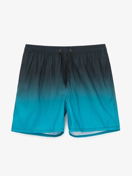 Пляжные шорты мужские GENUA G01224-007 2XL Черно-бирюзовый shop (2000999399541)