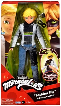 Lalka Playmates Miraculous Fashion Flip Adrien i strój Czarnego Kota 26 cm (43377501954)