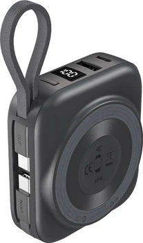 УМБ CHOETECH B697C Magnetic Wireless 10000mAh 22.5W PD Black (B697C-BKGY)