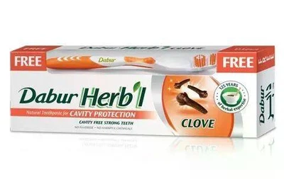 Зубная паста Dabur Herb'l Гвоздика 150 г + щетка