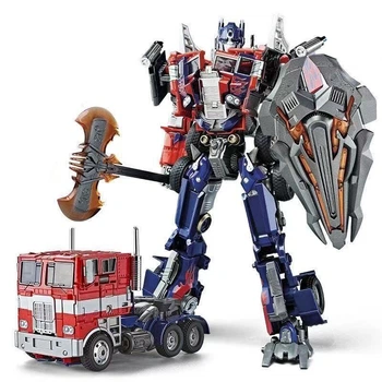 Робот Трансформер Оптимус Прайм Optimus Prime с шарнирными конечностями Heroic Leader 28 см