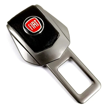 Перехідник ременя метал "Fiat" (1шт) цинк.сплав + шкіра (тип №2) ГРАФІТ