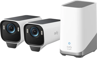 Комплект камер IP Eufy S3 Pro - 2-Cam Kit + HomeBase 3 Чорний + Білий (T88923W1)