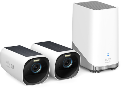 Комплект камер IP Eufy S330 - 2-Cam Kit + HomeBase 3 Чорний + Білий (T88713W1)