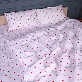 Комплект постельного белья Mirson Евро 200х220 см 17-0963 Tiny Hearts Бязь (2200013258896)