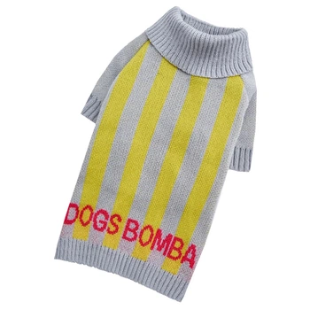 Свитер вязанный для собак Dogs Bomba серый Y-406 6р