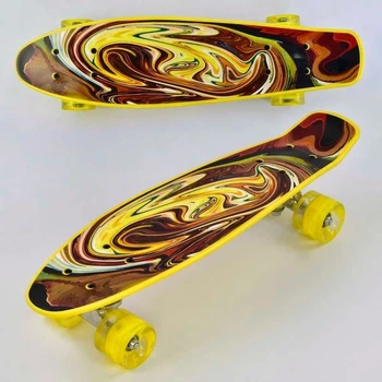 Скейт "Best Board", дошка = 55см, колеса PU, світло, d = 6см Best Board (268622)