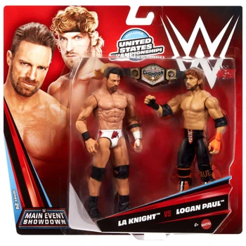 Набір фігурок Mattel WWE Main Event Showdown LA Knight vs Logan Paul 15 см JHJ55 (194735332717)