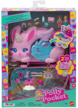 Набір для гри Mattel Polly Pocket компактна сумка Bunny Fun 2в1 з аксесуарами 16 елементів 731572 (194735305599)