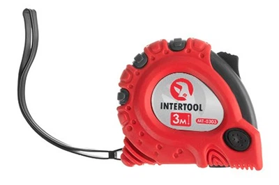 Рулетка измерительная Intertool 3 м х 16 мм супер-магнит MT-0303