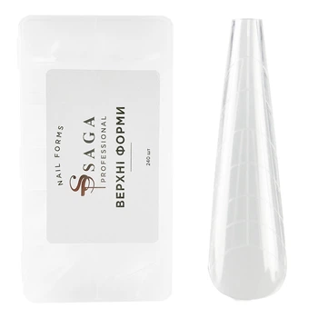 Верхні форми для нарощування SAGA Top Nail Forms Ballerina 240 шт