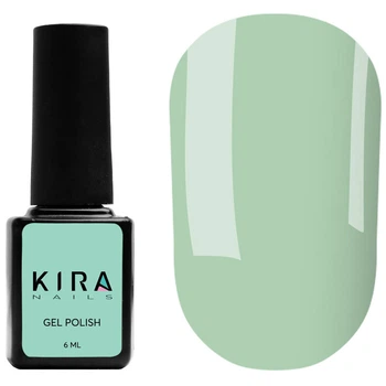 Гель-лак для нігтів Kira Nails №025 блідий салатовий 6 мл