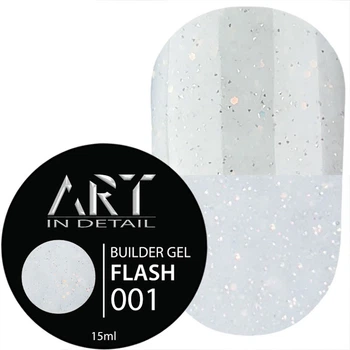 Гель для нарощування нігтів ART Builder Gel FLASH №001 15 мл