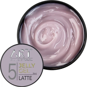 Гель для нарощування та моделювання нігтів ART Jelly Gel №5 Latte 15 мл