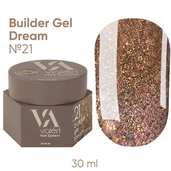 Гель для нарощування нігтів Valeri Builder Gel Dream №21 30 мл