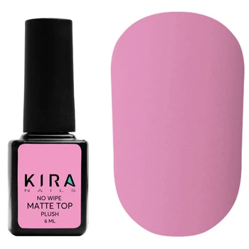 Топ для нігтів Kira Nails Matte Top Coat матовий закріплювач для гель-лаку БЕЗ липкої кулі 6 мл