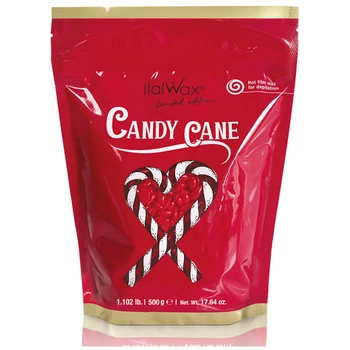 Гарячий віск ItalWax у гранулах Candy Cane 500 г