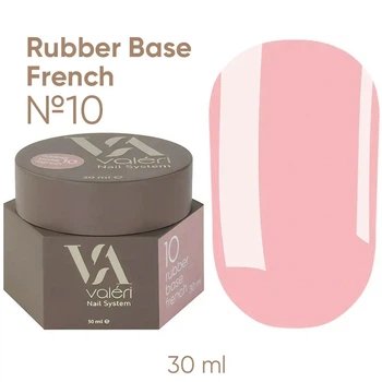 База для нігтів Valeri French base №010 ніжно-рожевий 30 мл