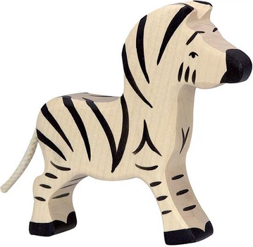 Figurka drewniana Holztiger Zebra mała 11 cm 5220480 (4013594801539)