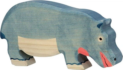 Figurka drewniana Holztiger Hipopotam 18 cm 5220485 (4013594801614)