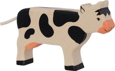 Figurka drewniana Holztiger Krowa 10 cm 5220462 (4013594800037)