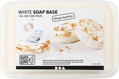 Набір для виготовлення мила Creativ Company Shea Butter Soap Base Білий 1 кг 70035 (8588005922708)