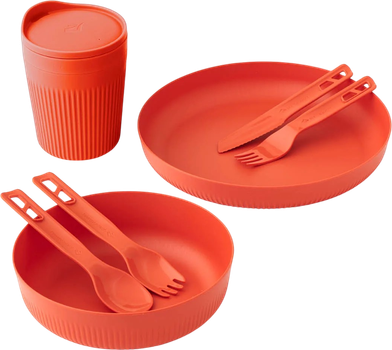 Zestaw naczyń Sea To Summit Passage Dinnerware Set dla 1 osoby 7 szt. Spicy Orange (STS ACK037051-120820)