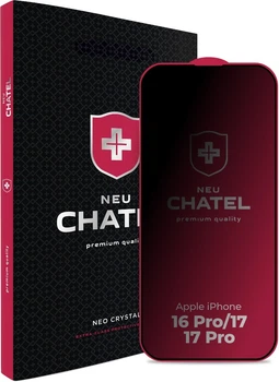 Защитное стекло NEU Chatel Anti Peep Privacy для iPhone 16 Pro/17/17 Pro (Black)