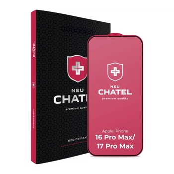 Защитное стекло NEU Chatel для iPhone 16 Pro Max/17 Pro Max (Black)