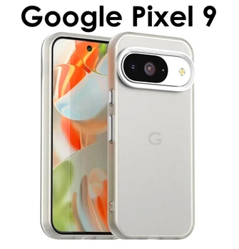 Чохол AeronGuard для Google Pixel 9 | Тонкий матовий білий Frosted, протиударний, силікон + пластик