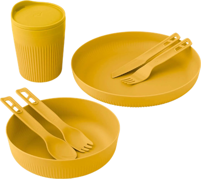 Zestaw naczyń Sea To Summit Passage Dinnerware Set dla 1 osoby 7 szt. Arrowwood Yellow (STS ACK037051-120917)