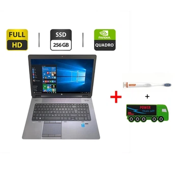 Мобільна робоча станція Б-клас HP ZBook 17 G2 / 17.3" (1920x1080) TN / Intel Core i7-4710MQ (4 (8) ядра по 2.5 - 3.5 GHz) / 16 GB DDR3 / 256 GB SSD / nVidia Quadro K3100M, 4 GB GDDR5, 256-bit / WebCam б/в + Подарунок Зубна щітка Colgate + Павербанк Truck