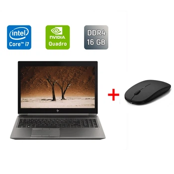 Мобільна робоча станція Б-клас HP zBook 15 G6 / 15.6" (1920x1080) IPS / Intel Core i7-9850H (6 (12) ядер по 2.6 - 4.6 GHz) / 16 GB DDR4 / 480 GB SSD / nVidia Quadro T1000, 4 GB GDDR5, 128-bit / TouchID / WebCam б/в + Подарунок Бездротова миша / USB