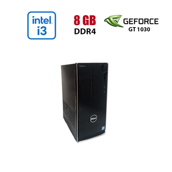 ПК Dell Inspirion 3668 Tower / Intel Core i3-7100 (2 (4) ядра по 3.9 GHz) / 8 GB DDR4 / 256 GB SSD / nVidia GeForce GT 1030, 2 GB GDDR5, 64-bit / Wi-Fi+Bluetooth / DVD / Win 10 Home Lic б/у