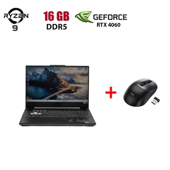 Игровой ноутбук Asus TUF FA507XV / 15.6" (1920x1080) IPS / AMD Ryzen 9 7940HS (8 (16) ядер по 4.0 - 5.2 GHz) / 16 GB DDR5 / 960 GB SSD NVMe / nVidia GeForce RTX 4060, 8 GB GDDR6, 128-bit / WebCam б/у + Подарок Беспроводная мышь HOCO GM28