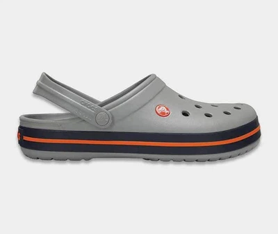 Крокси жіночі сабо Crocs Crocband Light Grey 38 (EU 38-39) сірі