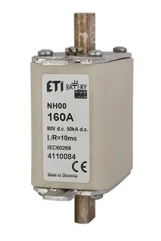 Запобіжник NH-00 Battery 160A 80V DC ETI (4110084)