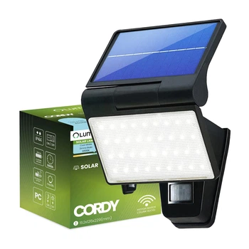 Солнечный LED-прожектор LumiLED пластик 15,2х12,6х22,9 см черный (723956)